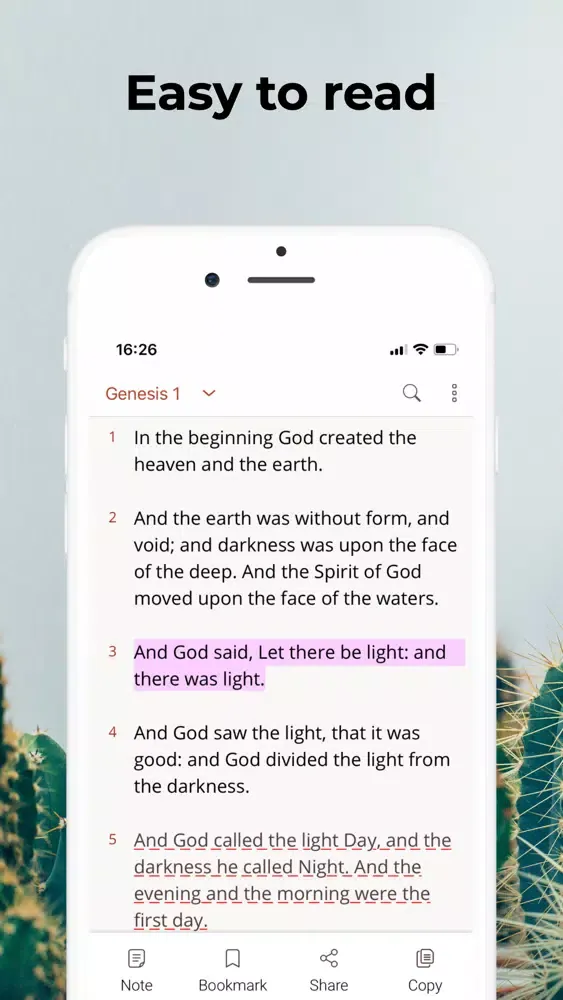 Ảnh chụp màn hình của Holy Bible: NKJV Audio Offline
