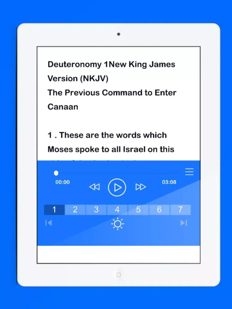 nkjv audio bible iPad  Screenshots