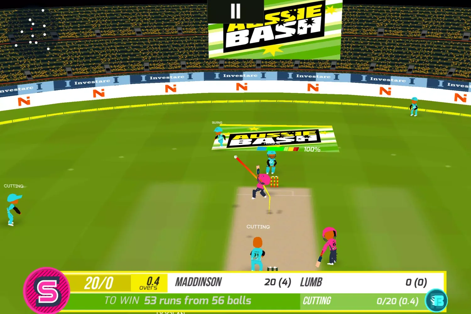 Ảnh chụp màn hình của SUPER CRICKET 2