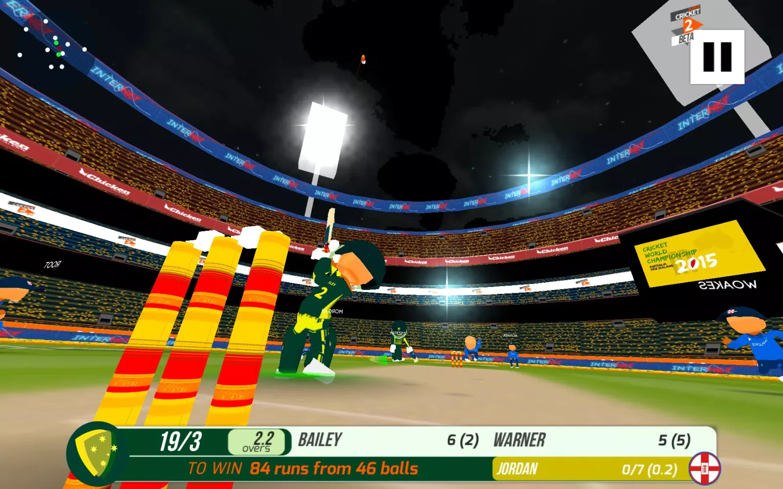 Ảnh chụp màn hình của SUPER CRICKET 2