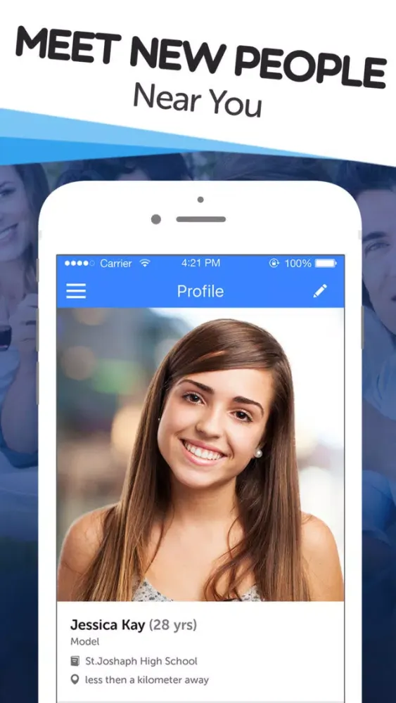 Tangkapan layar Want To - Find Friends & Meet New People Near You!
