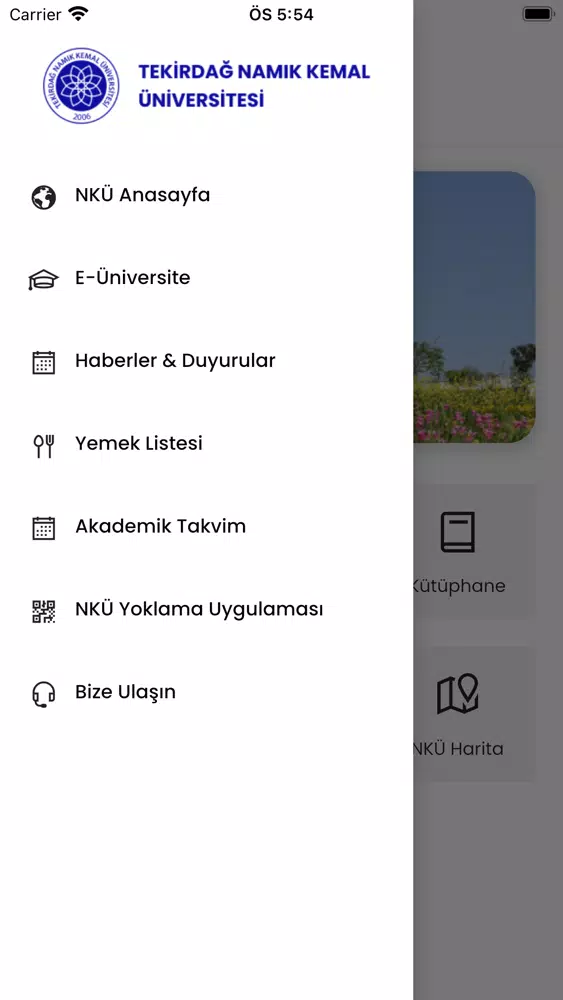 Screenshot di NKÜ Kampüs