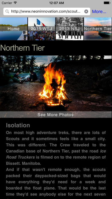 Tangkapan skrin Neon Browser