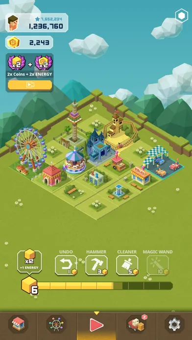 Capturas de pantalla de Merge Tycoon: 2048 Theme Park