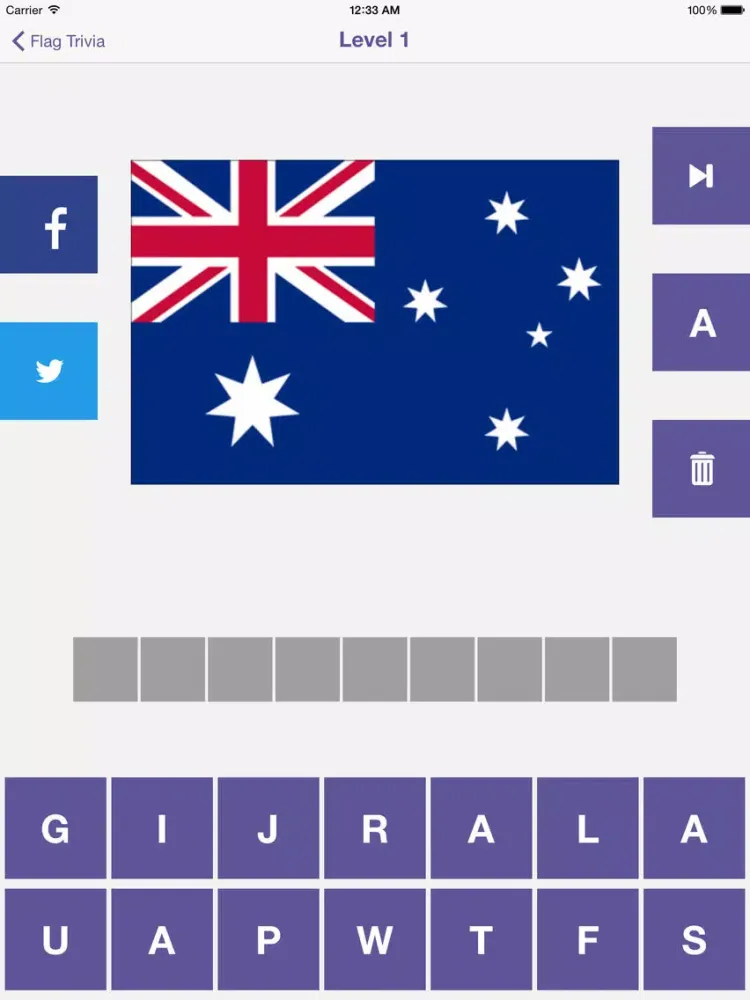 Flag Trivia - Guess the Flags around the World iPad  스크린샷