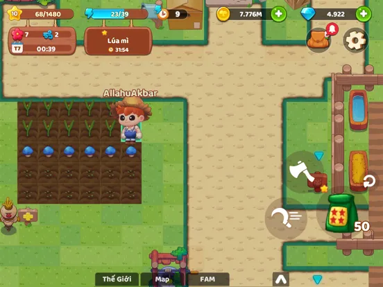 Ảnh chụp màn hình của CropTown iPad 