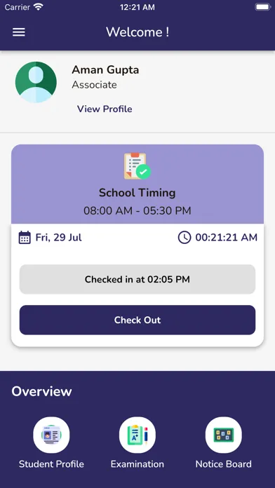 Tangkapan skrin NLET School Staff