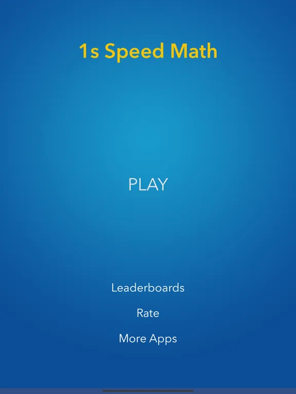 Captures d'écran de 1s Speed Math iPad 