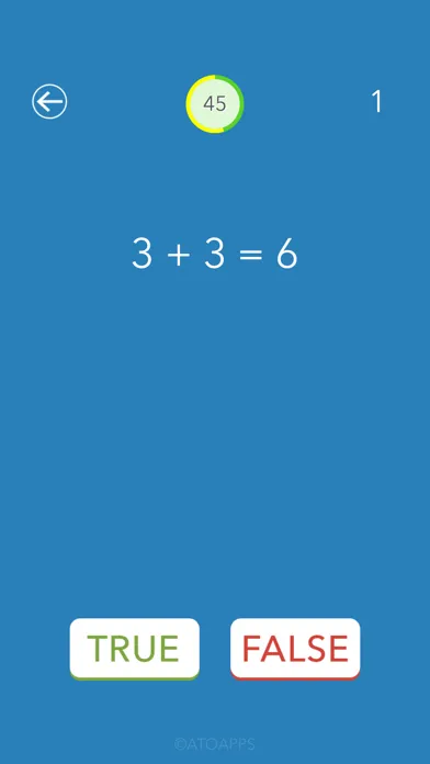 Captures d'écran de 1s Speed Math