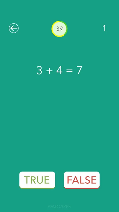 Captures d'écran de 1s Speed Math