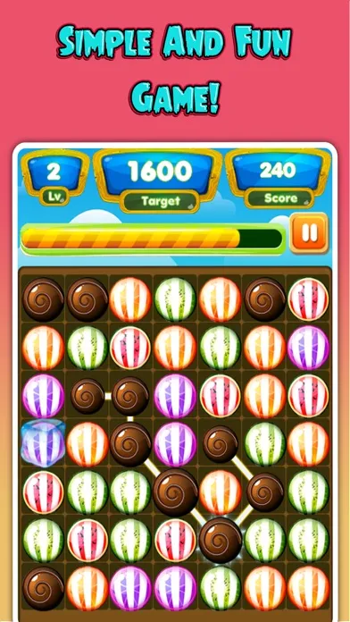 Candy Fruits Mania - Juicy Fruit Puzzle Connect Screenshots