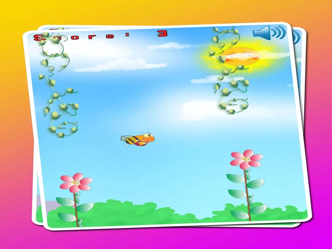 Capturas de pantalla de Flappy Bee : The Flappy Bee Fly Adventure World Free Games For Kids & Adults Classic Wings iPad 
