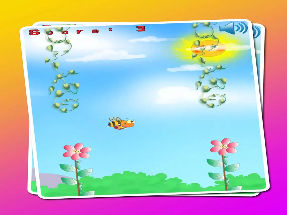 Capturas de pantalla de Flappy Bee : The Flappy Bee Fly Adventure World Free Games For Kids & Adults Classic Wings iPad 