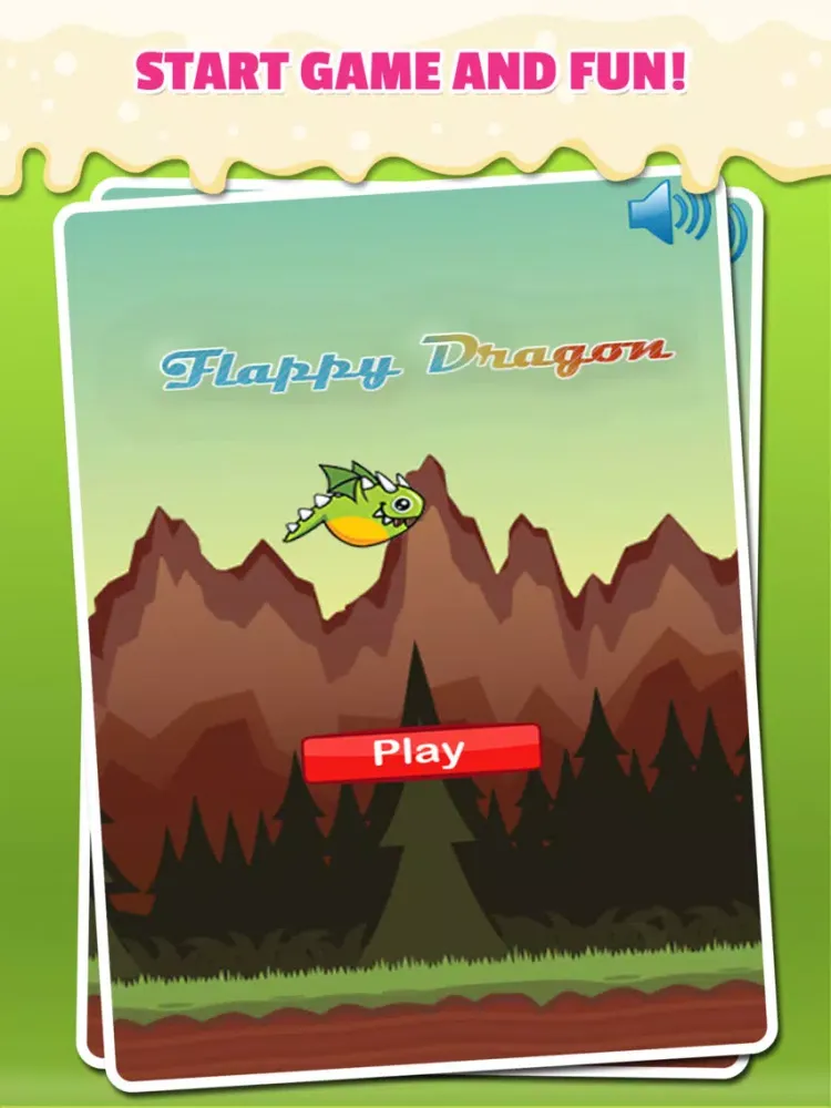 Flappy Dragon : In Mountain City Angry Dragon Is Flying Adventure Avoid Obstacles iPad 应用截图