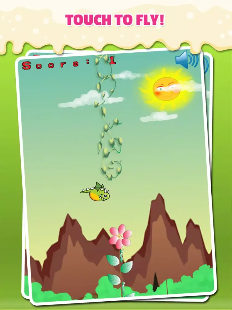 Flappy Dragon : In Mountain City Angry Dragon Is Flying Adventure Avoid Obstacles iPad 应用截图