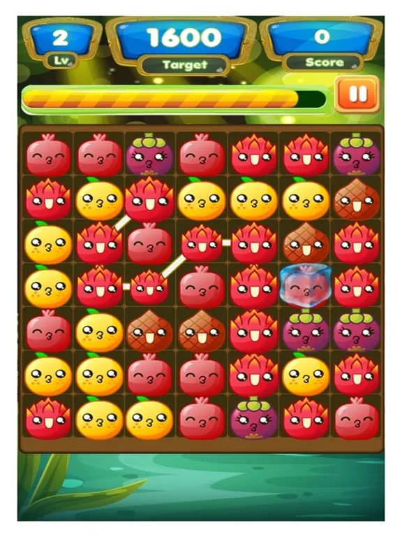 Fruit Match 3 Puzzle - Amazing Link Splash Mania iPad  스크린샷