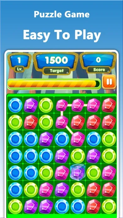 Gems Dash Match3 - Fun Puzzle World Game स्क्रीनशॉट