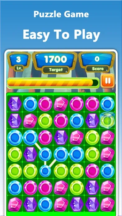 Gems Dash Match3 - Fun Puzzle World Game स्क्रीनशॉट