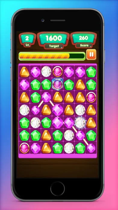 Jewels Link Puzzle Game - Awesome Jewel Mania应用截图
