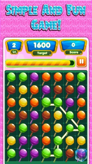 Ảnh chụp màn hình của Lollipop Sweet Crush Match 3