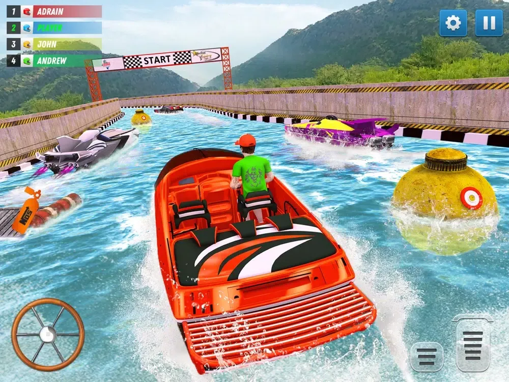 Tangkapan skrin Boat Simulator Drag Racing iPad 