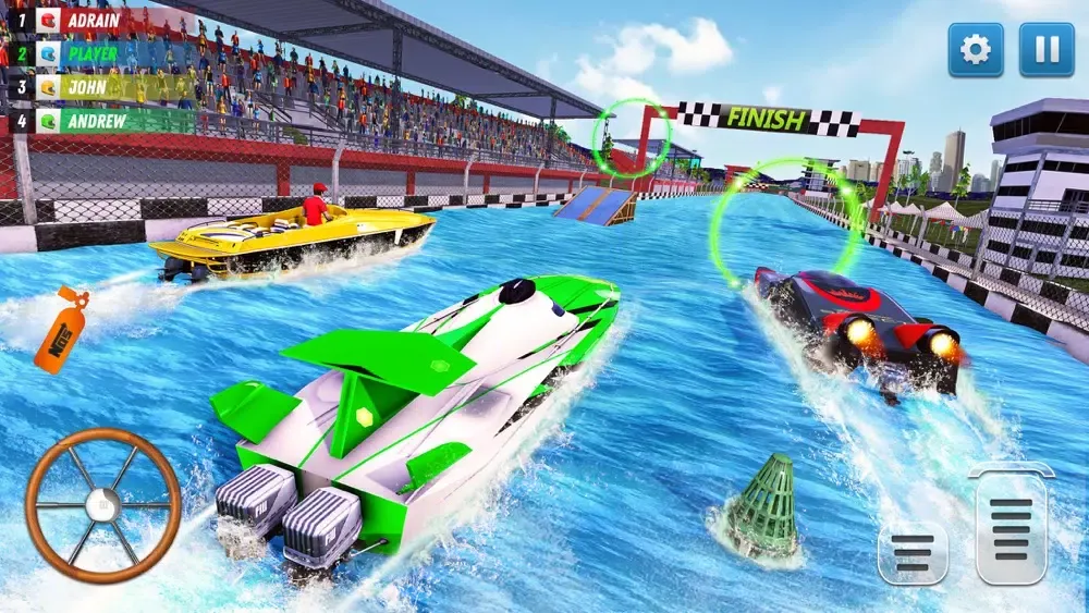 Tangkapan skrin Boat Simulator Drag Racing