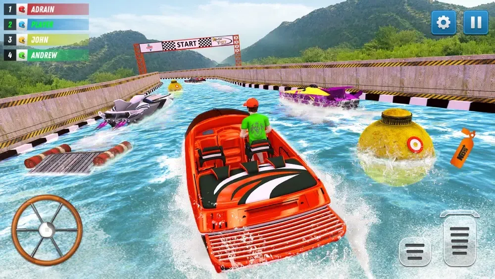 Tangkapan skrin Boat Simulator Drag Racing