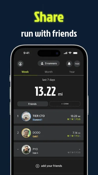 Ảnh chụp màn hình của TIER - Run with Friends