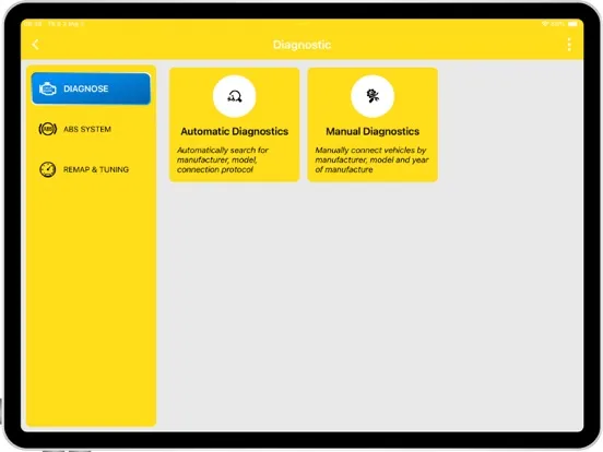 Tangkapan skrin AVP Connect iPad
