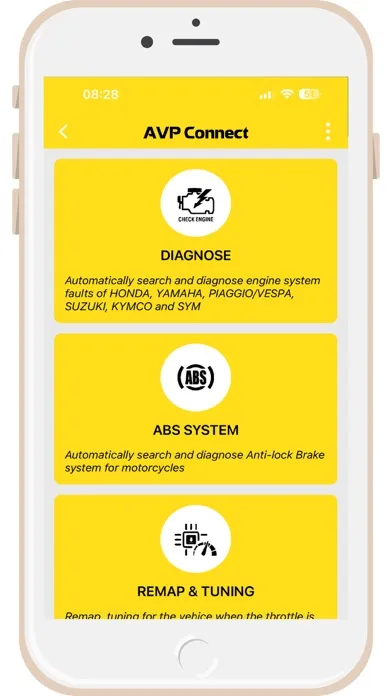 Tangkapan skrin AVP Connect