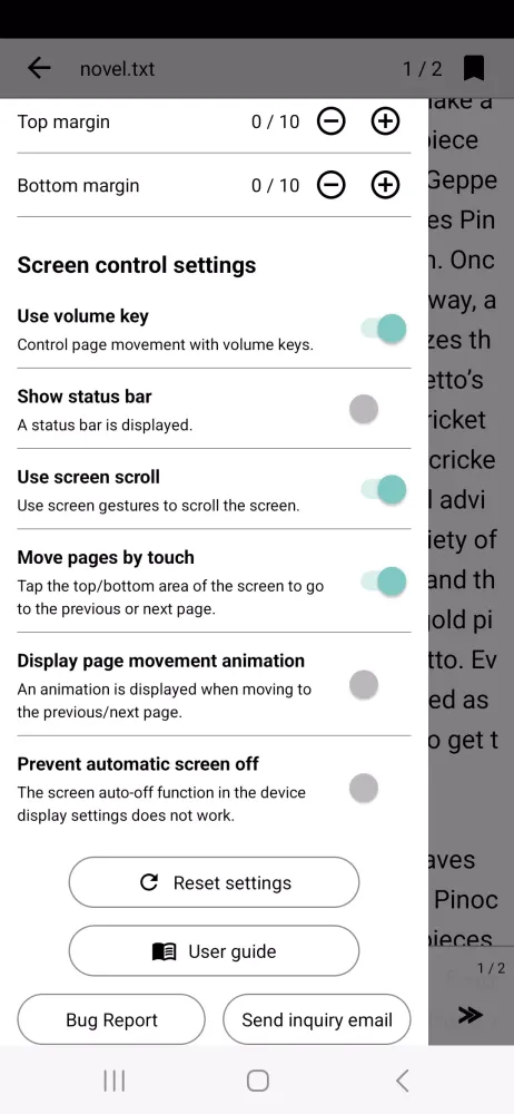Tangkapan layar Readbook - Text Viewer