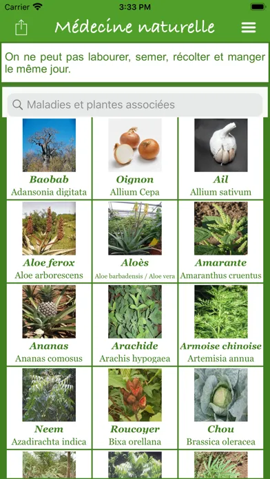 Capturas de tela do Plantes guérisseuses