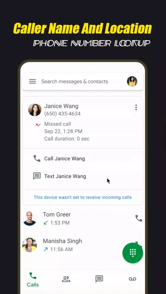 Caller Name And Location Info 스크린샷