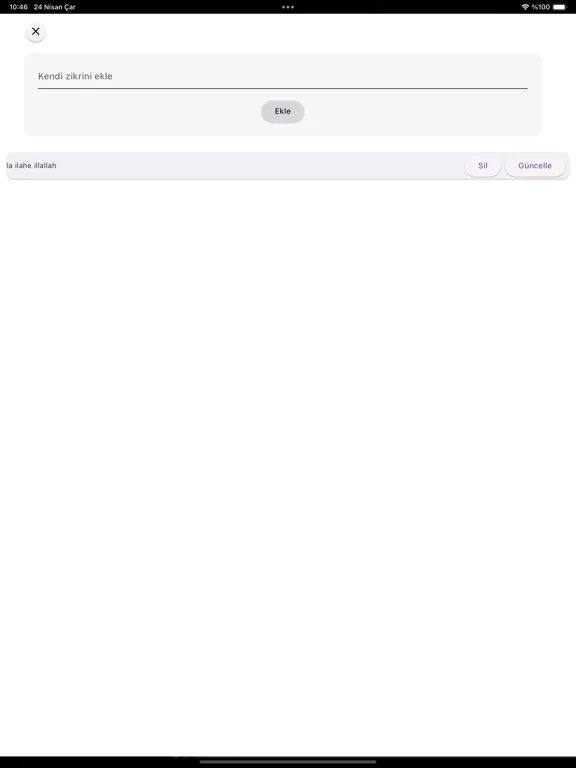 Captures d'écran de Zikirmatik iPad 