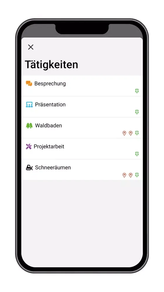 e-QSS X Zeiterfassung Ekran Görüntüleri
