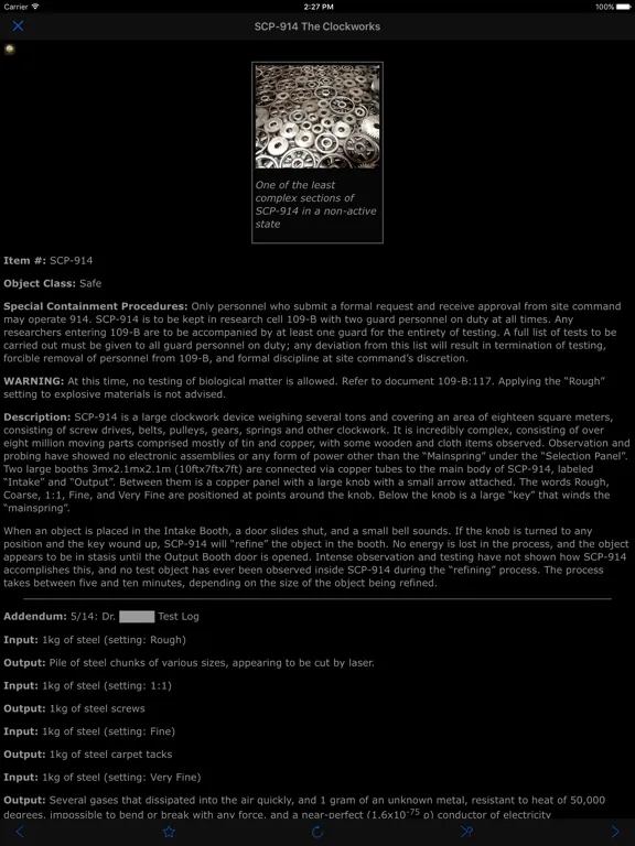 SCP Foundation online nn5n iPad  স্ক্রিনশট