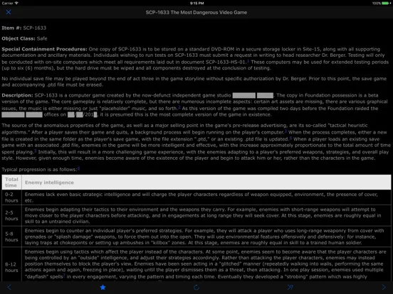 SCP Foundation online nn5n iPad  স্ক্রিনশট