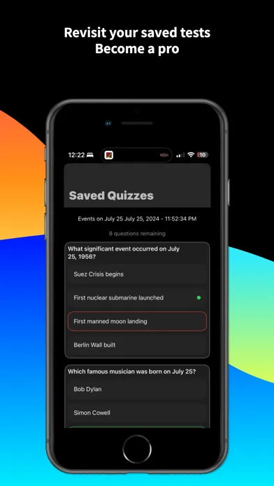 QuizAI- AI Generated Tests スクリーンショット