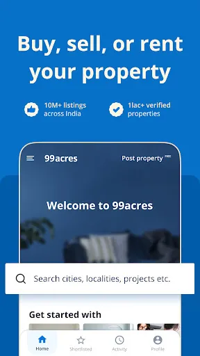 99acres Buy/Rent/Sell Property应用截图