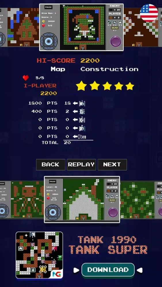 Tank 1990: Battle City 90s Ekran Görüntüleri