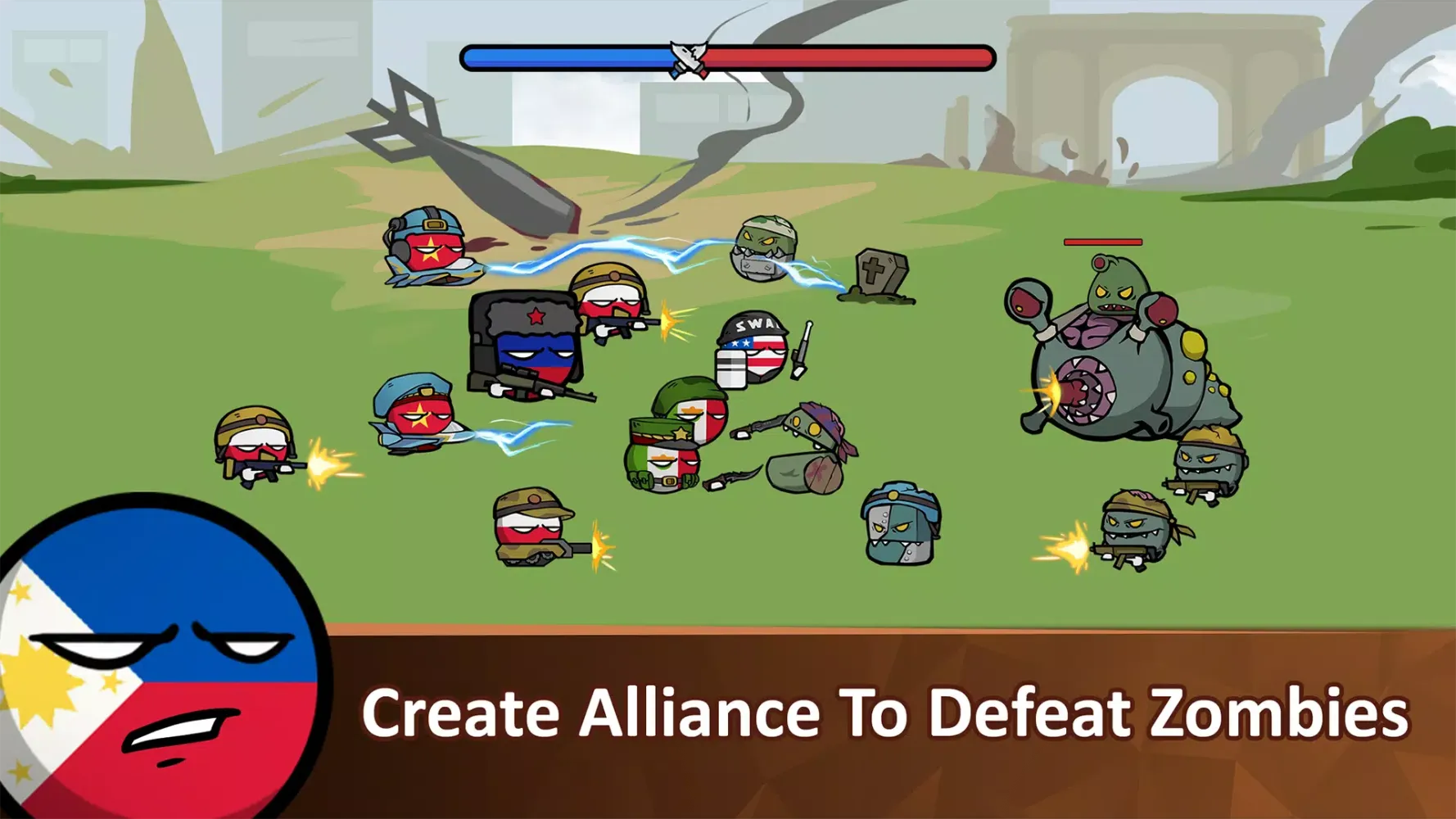Countryballs - Zombie Attack Screenshots