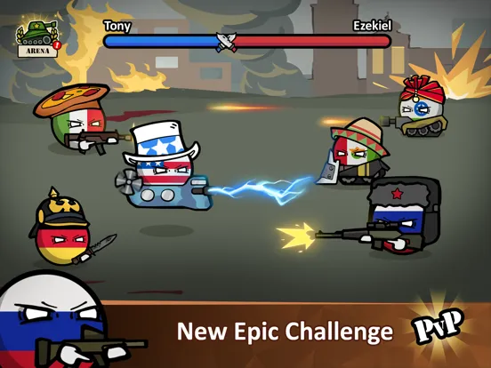 Zrzuty ekranu Countryballs - Zombie Attack iPad 