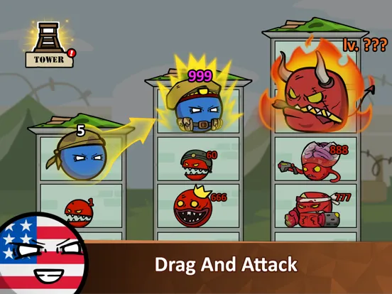 Zrzuty ekranu Countryballs - Zombie Attack iPad 