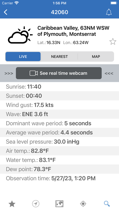 NOAA Buoys Live Marine Weather應用截圖