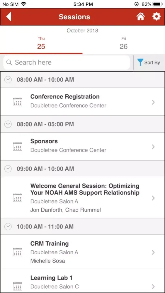NOAH AMS Conference स्क्रीनशॉट