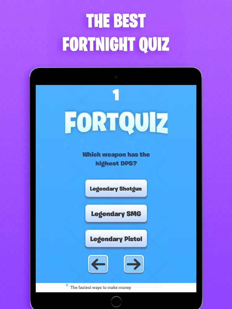 Screenshot di Quiz for Fortnite VBucks Pro iPad 