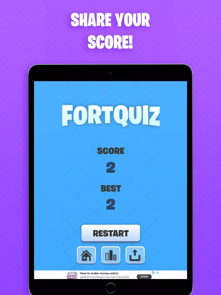 Screenshot di Quiz for Fortnite VBucks Pro iPad 
