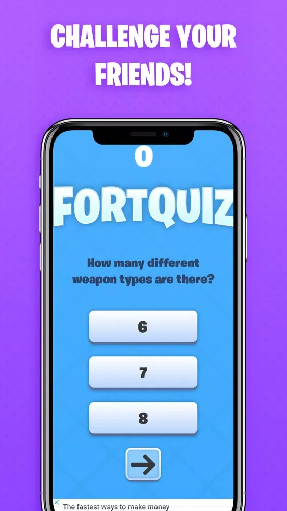 Screenshot di Quiz for Fortnite VBucks Pro