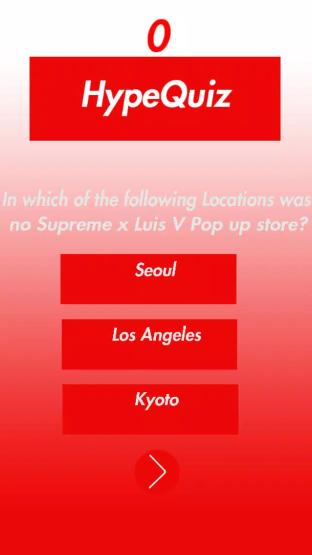 Tangkapan skrin HypeQuiz Hypebeast Trivia
