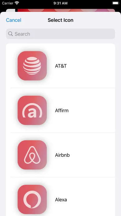 ภาพหน้าจอของ Transparent App Icons